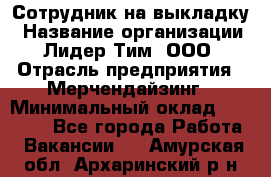 Сотрудник на выкладку › Название организации ­ Лидер Тим, ООО › Отрасль предприятия ­ Мерчендайзинг › Минимальный оклад ­ 18 000 - Все города Работа » Вакансии   . Амурская обл.,Архаринский р-н